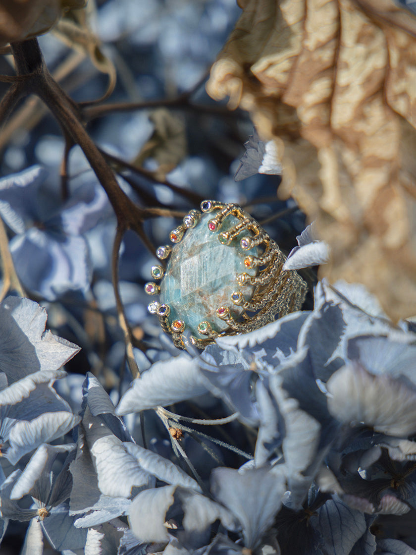Fingerring «Leonoris blau» von CORAZON
