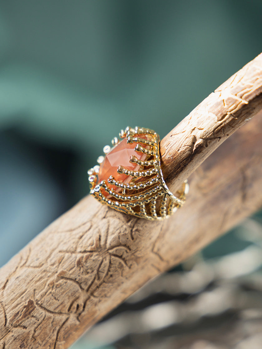 Fingerring «Leonoris orange» von CORAZON