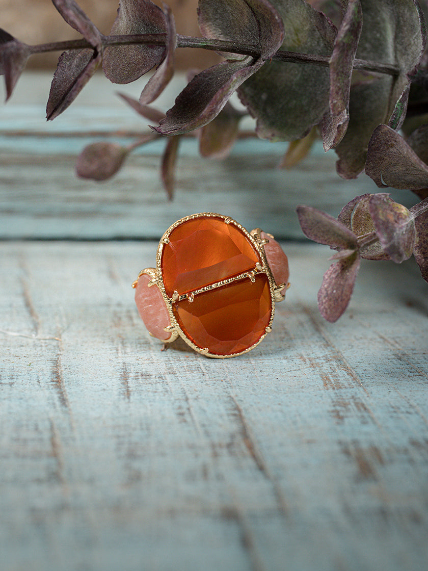 Bague «Zoé Orange» de CORAZON
