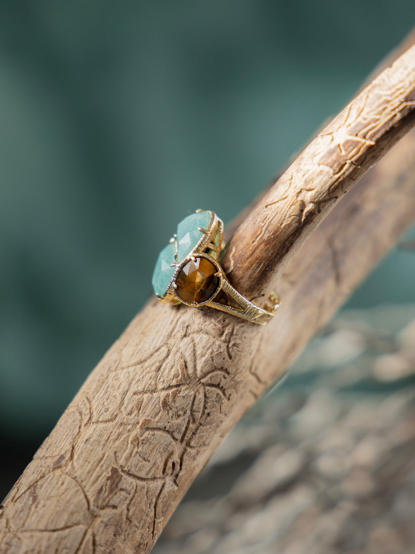 Fingerring «Zoé türkis» von CORAZON