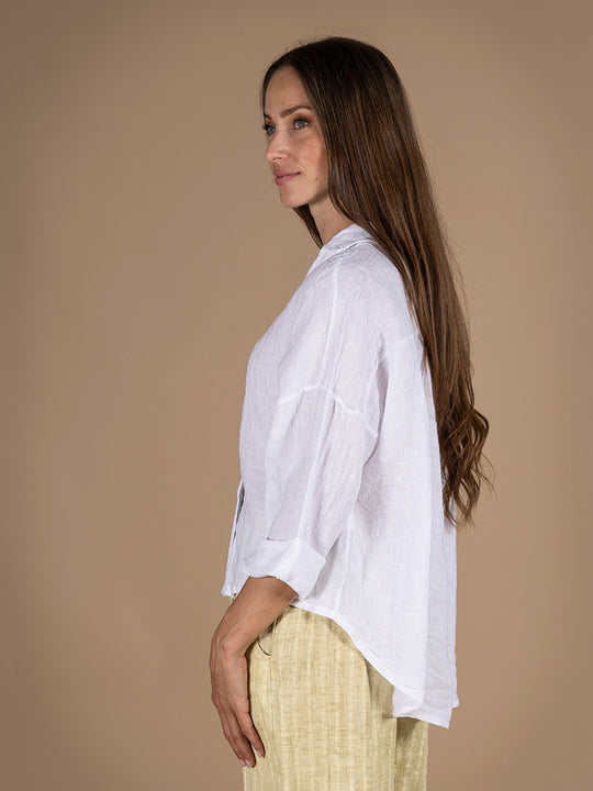 Leinenbluse «Wash Out»