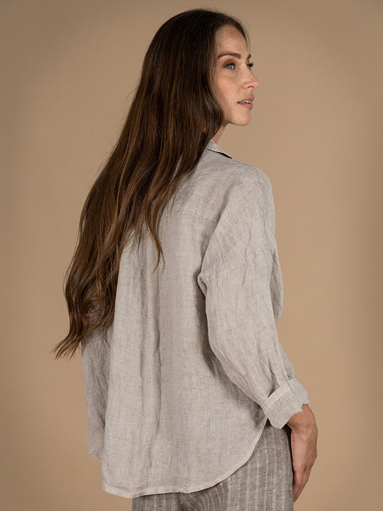 Leinenbluse «Wash Out»