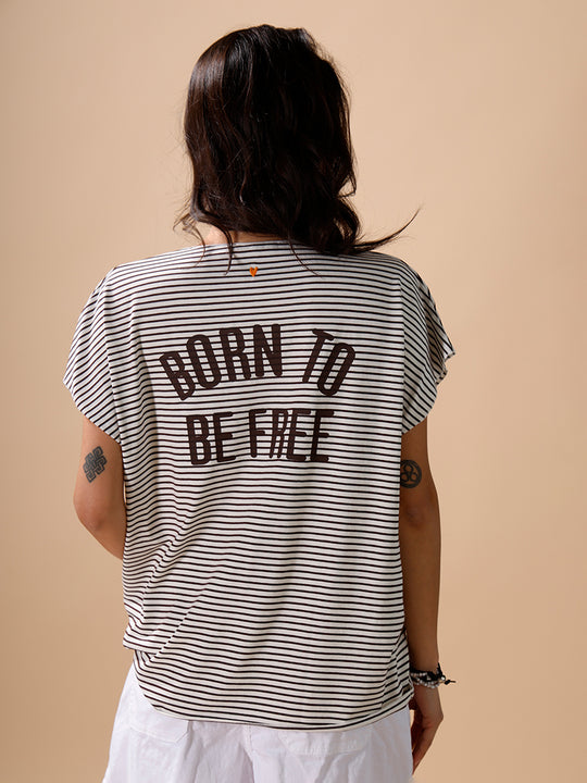 Shirt «Born to be free» von MYAE