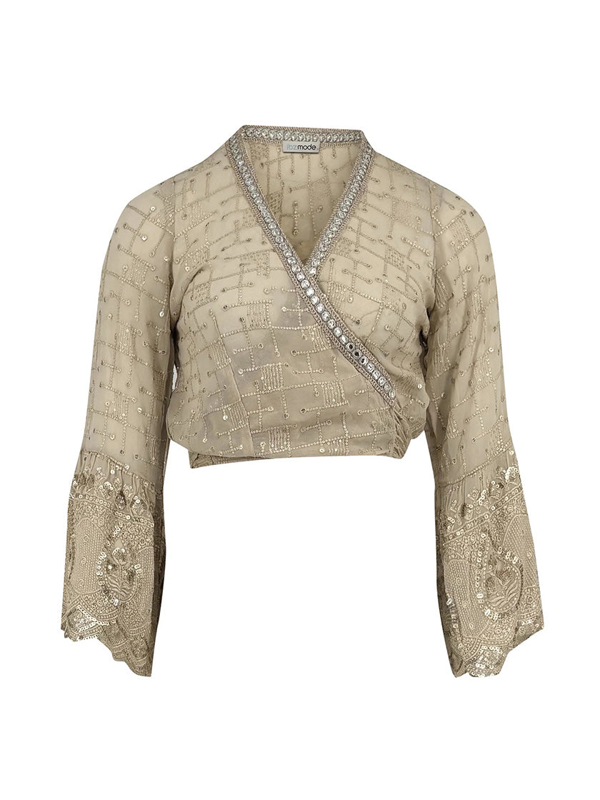 Blouse portefeuille «Darcia Lunara» de IBZ