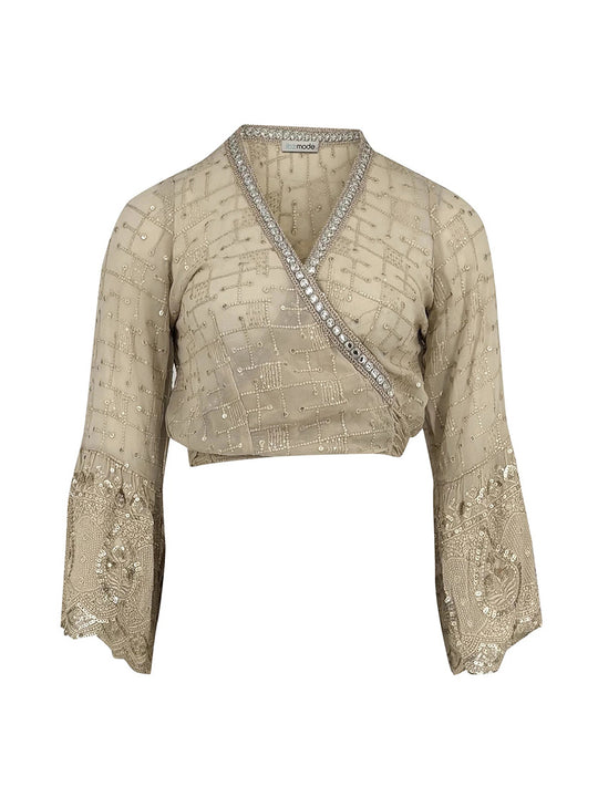 Blouse portefeuille «Darcia Lunara» de IBZ