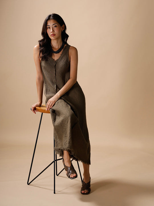 Leinenkleid von INTUITION PARIS
