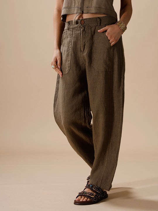 Pantalon en lin de la marque INTUITION PARIS