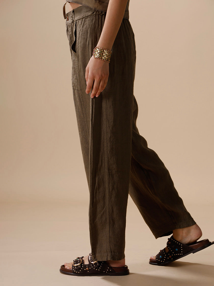 Pantalon en lin de la marque INTUITION PARIS