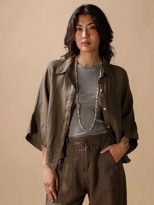 Leinenbluse von INTUITION PARIS