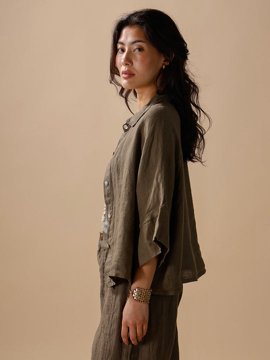 Leinenbluse von INTUITION PARIS