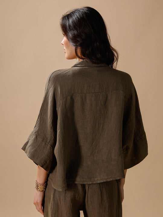 Leinenbluse von INTUITION PARIS
