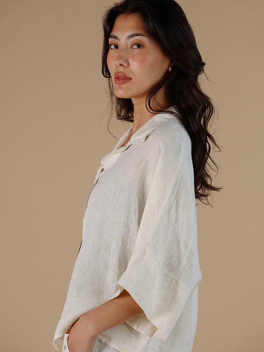 Leinenbluse von INTUITION PARIS