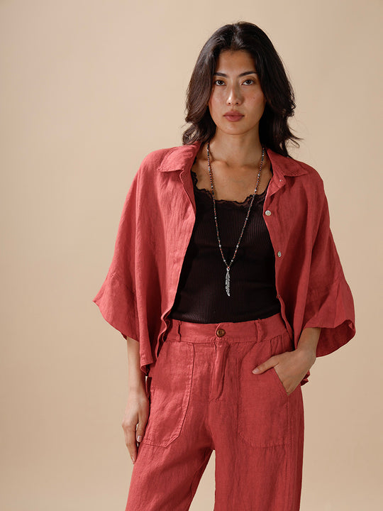Leinenbluse von INTUITION PARIS