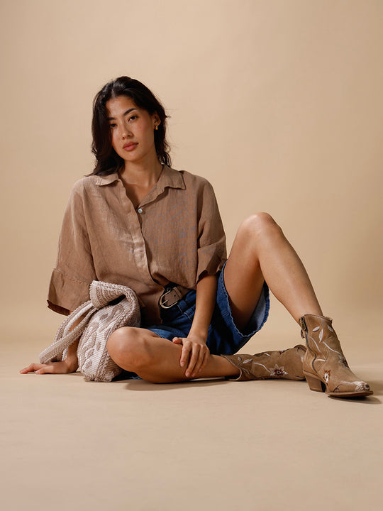 Leinenbluse von INTUITION PARIS