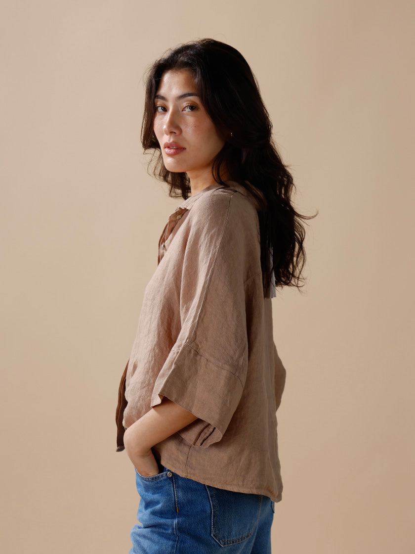 Leinenbluse von INTUITION PARIS