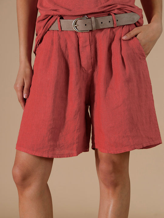 Leinenshorts von INTUITION PARIS