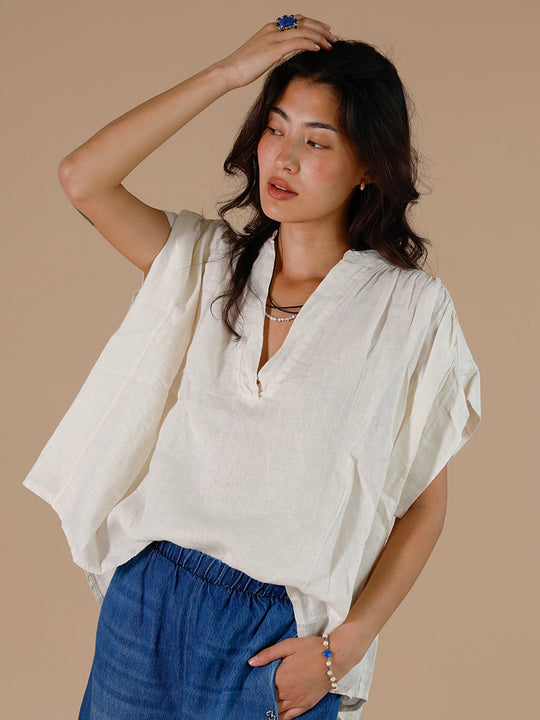 Leinenbluse «KA» von INTUITION PARIS