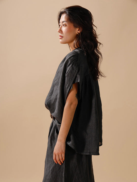 Leinenbluse «KA» von INTUITION PARIS