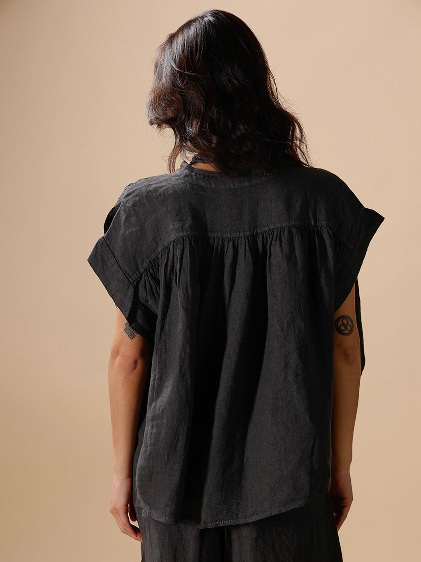 Leinenbluse «KA» von INTUITION PARIS