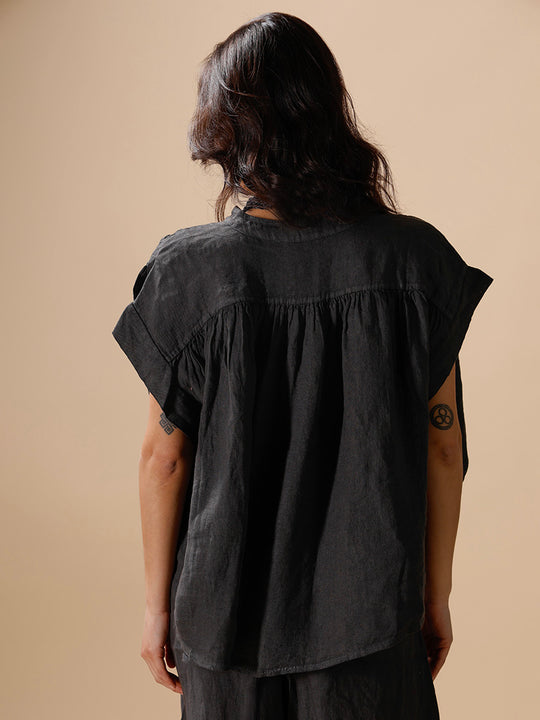 Leinenbluse «KA» von INTUITION PARIS