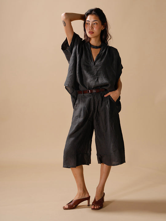 Leinenshorts «Bermuda» von INTUITION PARIS