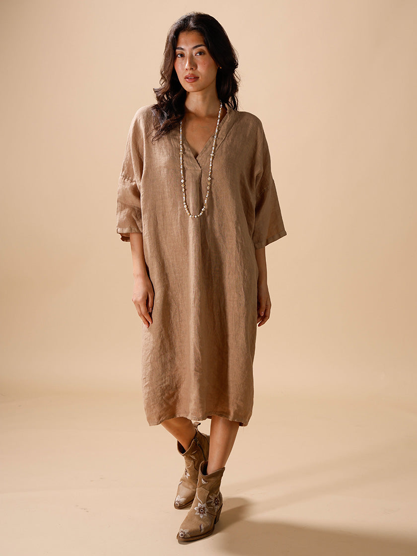 Caftan en lin d'INTUITION PARIS