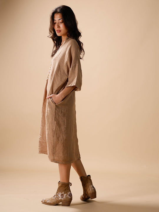 Caftan en lin d'INTUITION PARIS