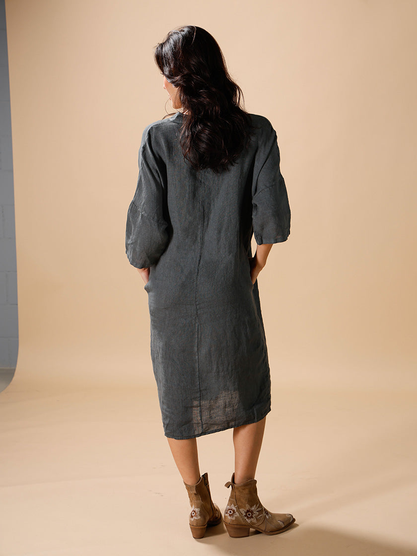 Caftan en lin d'INTUITION PARIS