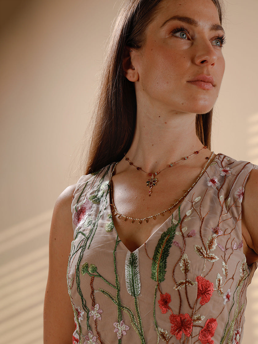 Kleid «Embroidery» von CHOKLATE