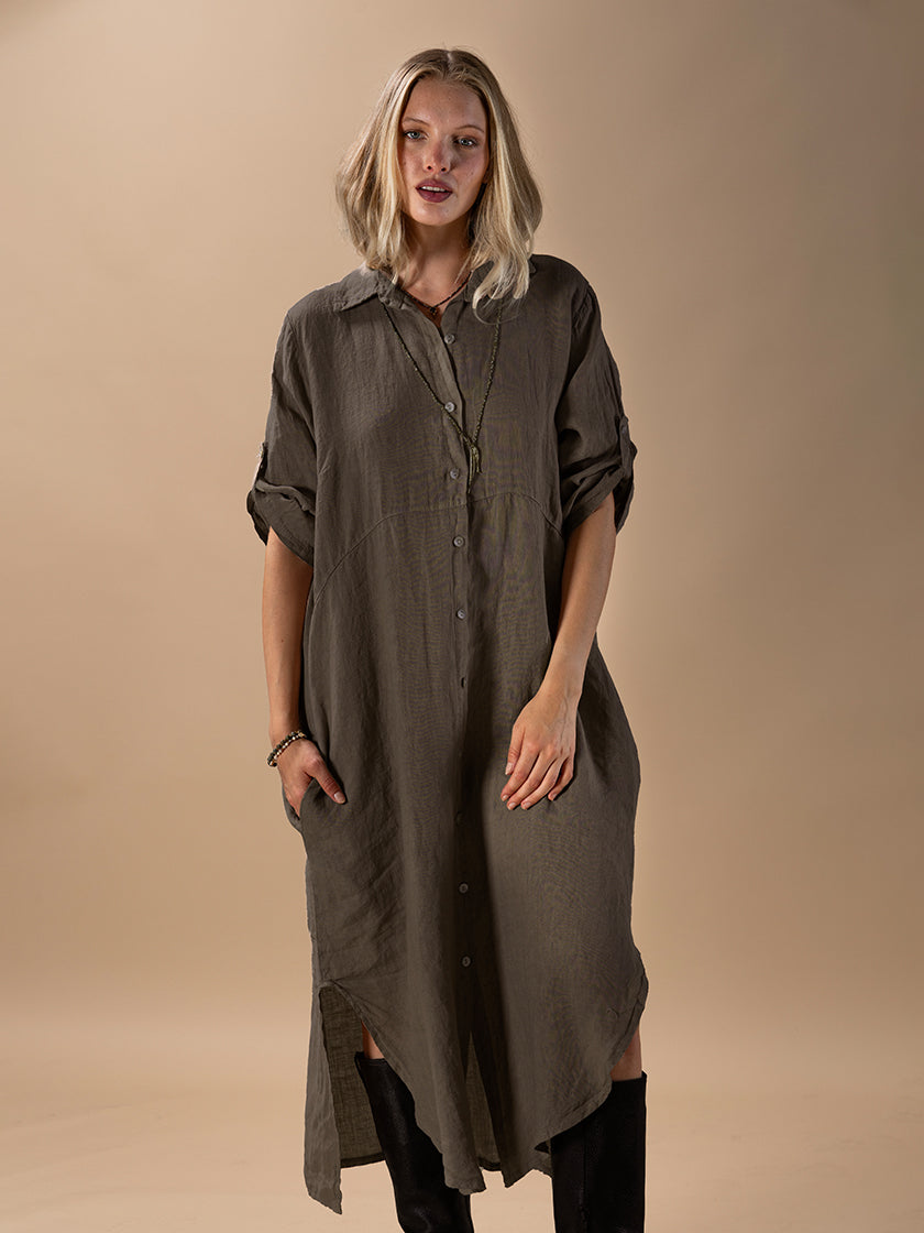 Leinenkleid von INTUITION PARIS