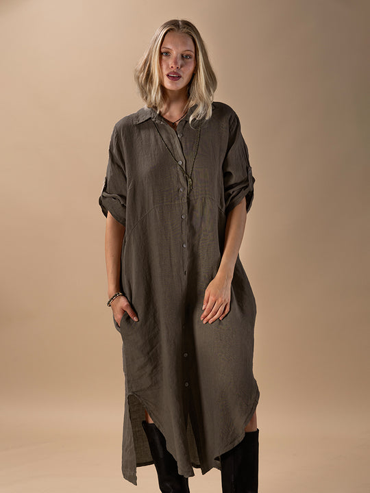 Leinenkleid von INTUITION PARIS