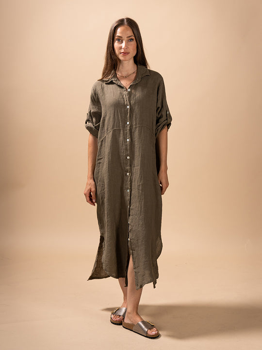 Leinenkleid von INTUITION PARIS