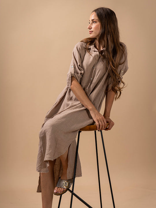 Leinenkleid von INTUITION PARIS