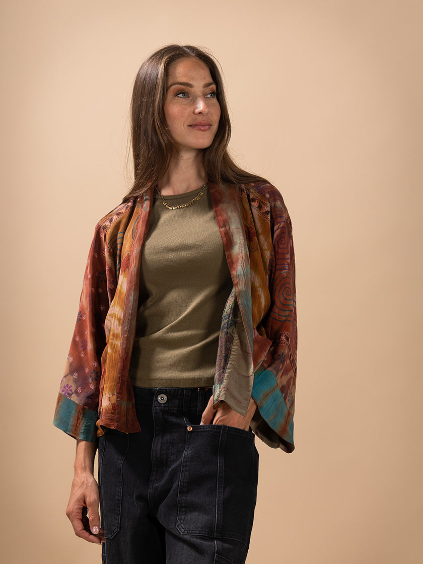 Seidenjacke «Reversible» von COFUR