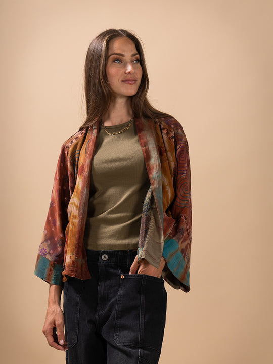 Seidenjacke «Reversible» von COFUR