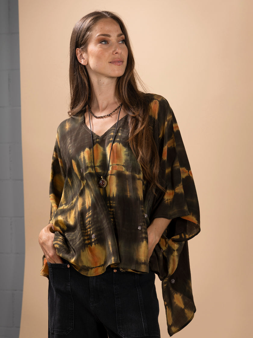 Seidenponcho «Lombok» von COFUR