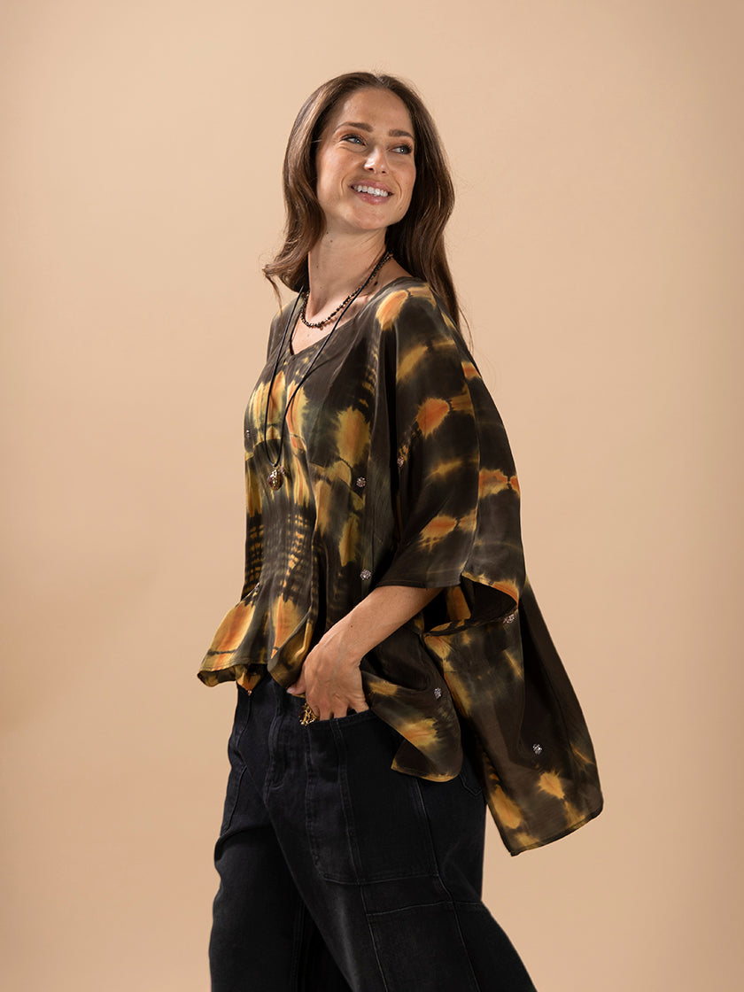 Seidenponcho «Lombok» von COFUR