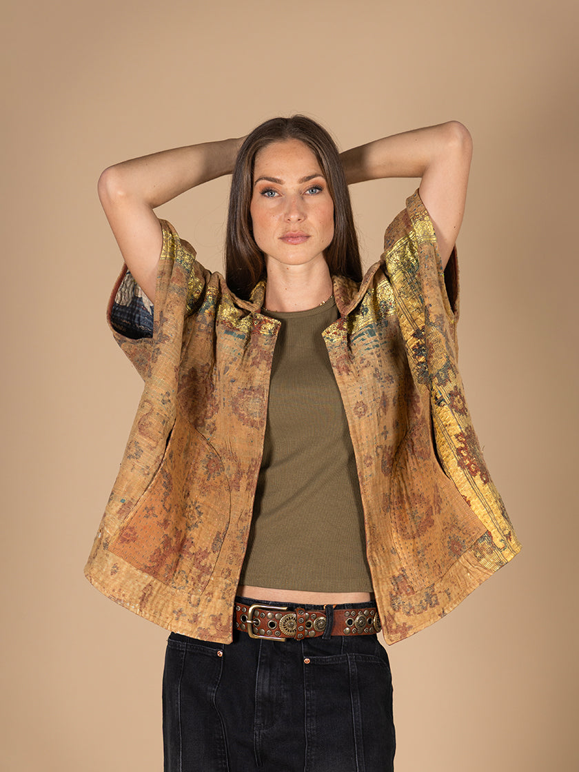 Jacke «Kantha Cape Reversible» von COFUR