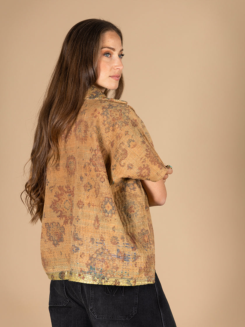 Jacke «Kantha Cape Reversible» von COFUR