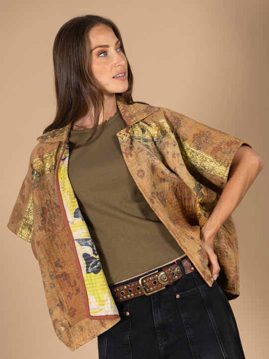 Jacke «Kantha Cape Reversible» von COFUR