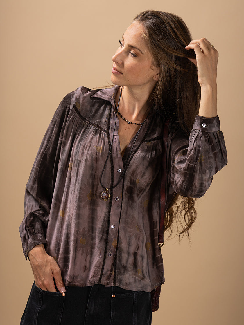 Seidenbluse «Coco» von COFUR