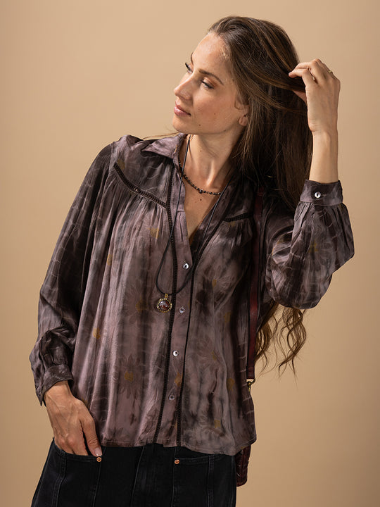 Seidenbluse «Coco» von COFUR