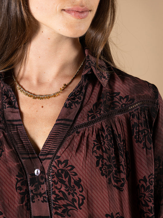 Seidenbluse «Coco» von COFUR