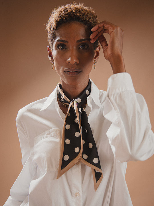 Schal «Narrow Mini Neck Dots»