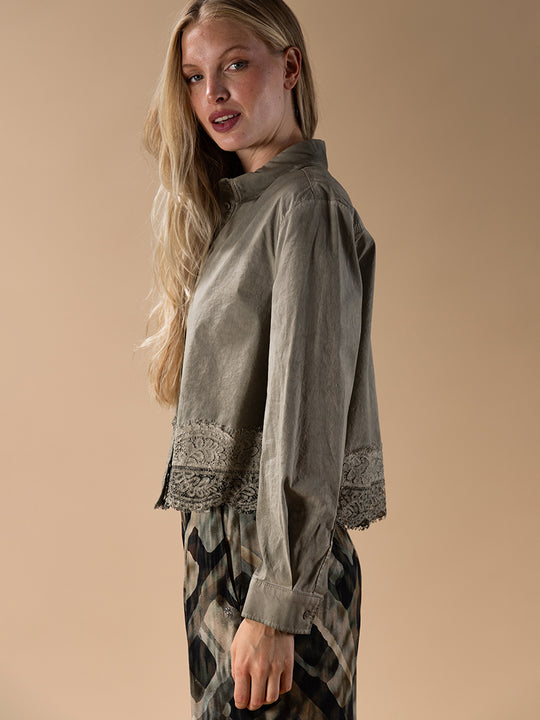 Bluse «Embroidery» von PLEASE