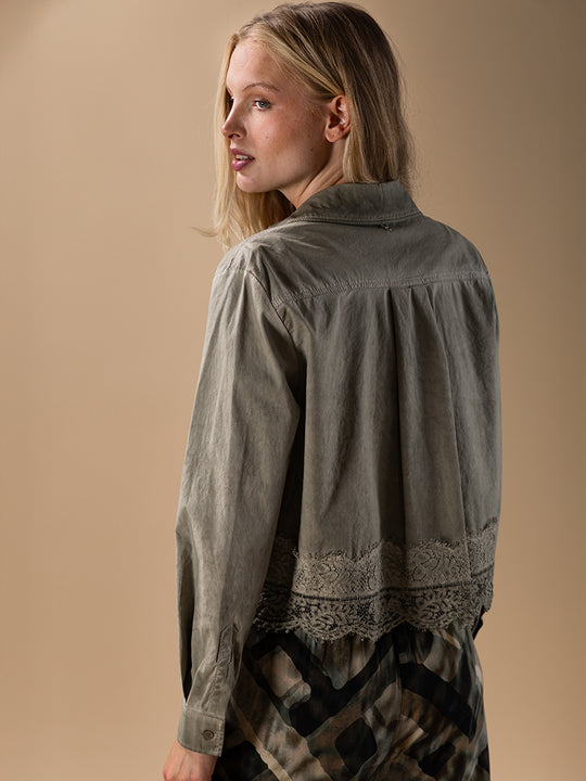 Bluse «Embroidery» von PLEASE