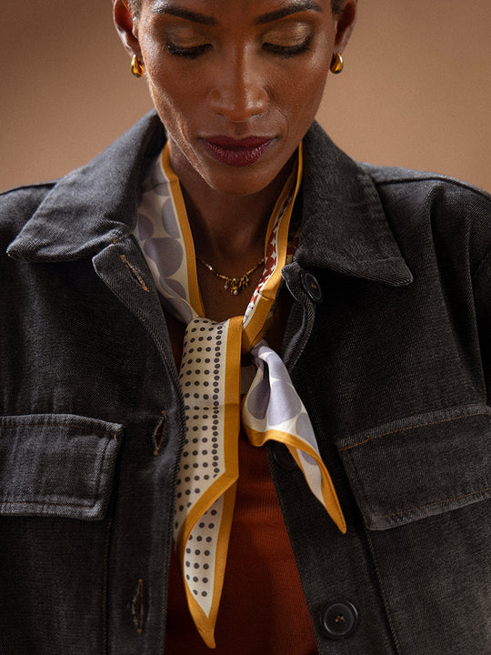 Foulard « Narrow mini Geometrical»