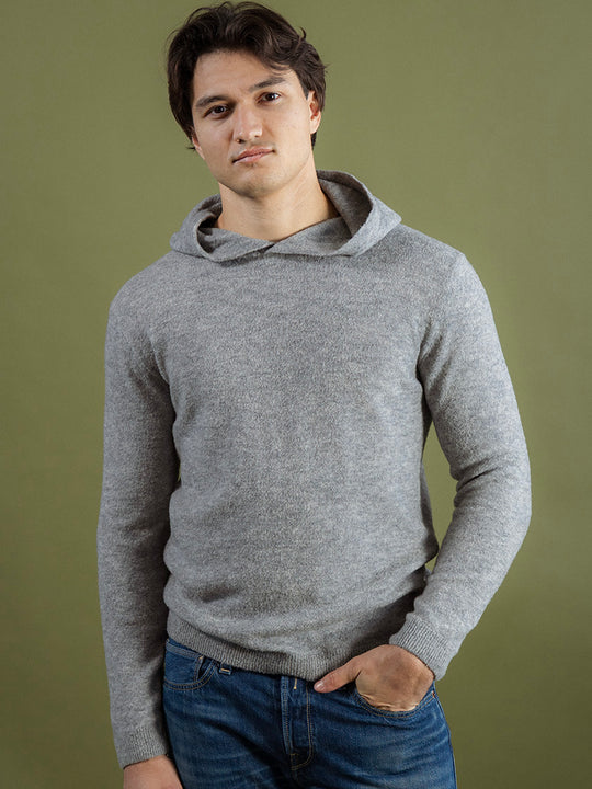 Strick-Hoodie «Air Bouclé» von DANIELE FIESOLI