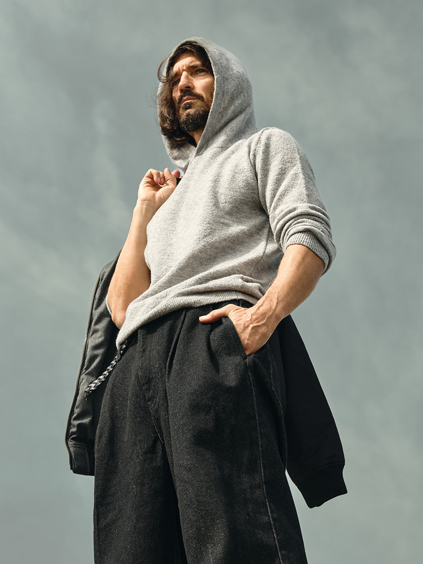 Strick-Hoodie «Air Bouclé» von DANIELE FIESOLI