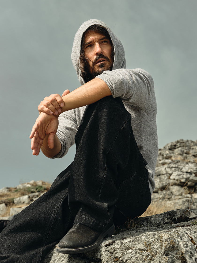 Strick-Hoodie «Air Bouclé» von DANIELE FIESOLI